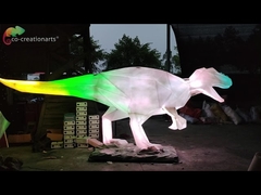 Fiberglass customized lighting T-rex dinosaur