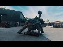 मनोरंजन पार्क के लिए थीम पार्क लाइफ साइज एनिमेट्रोनिक डायनासोर एंकिलोसॉरस यथार्थवादी डायनासोर मॉडल