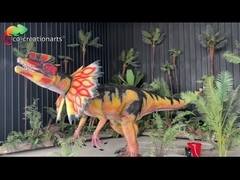 यथार्थवादी ध्वनि यथार्थवादी आंदोलन उच्च मानक Dilophosaurus प्रदर्शनी के लिए डायनासोर