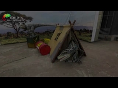 मनोरंजन पार्क के लिए 3 मीटर अनुकूलित रोबोट जीवन आकार एनिमेट्रोनिक डायनासोर