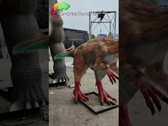 Oviraptor मॉडल यथार्थवादी एनिमेट्रोनिक डायनासोर कृत्रिम डायनासोर सूर्य प्रतिरोधी