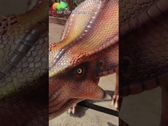 रेसिन प्रोटोकेरटॉप्स बड़े फाइबरग्लास पशु मूर्तियों डायनासोर चिकनी सतह