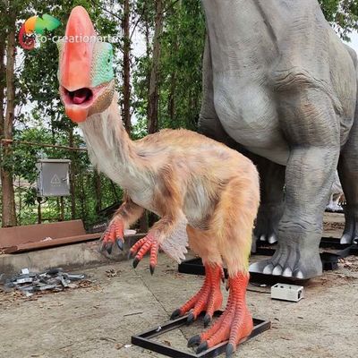 Oviraptor मॉडल यथार्थवादी एनिमेट्रोनिक डायनासोर कृत्रिम डायनासोर सूर्य प्रतिरोधी