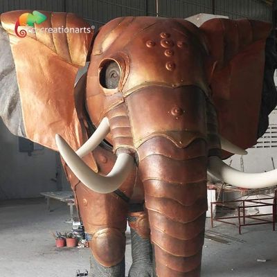 अच्छी कीमत Mall Decoration Custom Made Animatronics Fiberglass Elephant Statue 4.5 meters ऑनलाइन