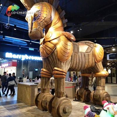 अच्छी कीमत थीम पार्क कस्टम मेड एनिमेट्रोनिक्स ट्रोजन मॉडल ऑनलाइन